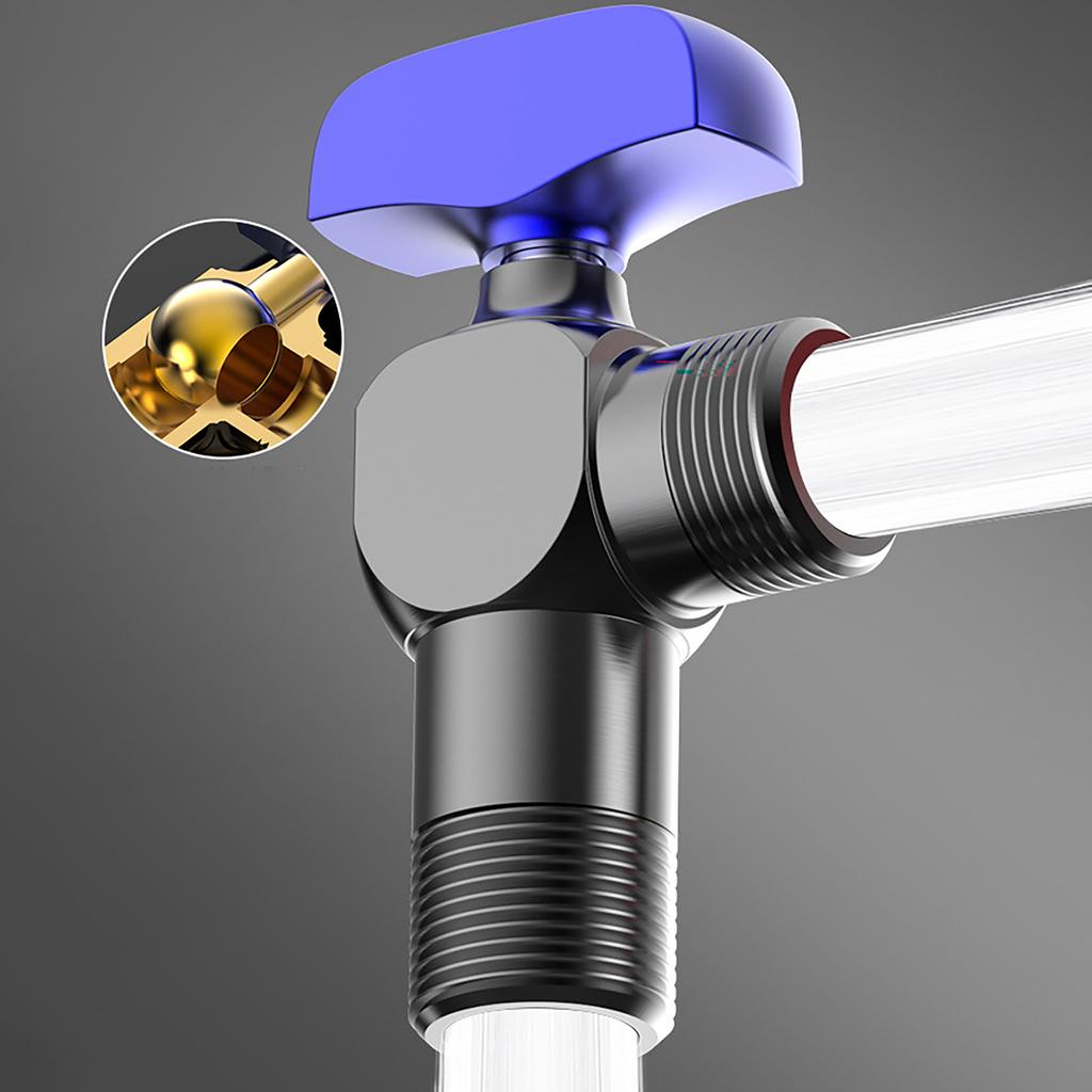 2pcs Water Heater Ball Valve 1/2inch Triangle Switches Simple Operate Triangle Valves for Residential Installation