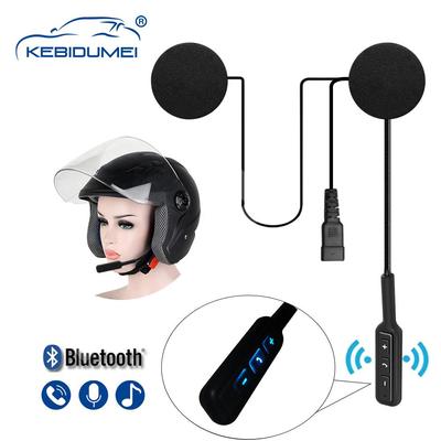 Kebidumei Мотошлем Гарнитура Bluetooth 5.0 Динамик Ультратонкие мотоциклетные наушники BT 5.0 Беспроводные наушники для катания на лыжах Громкая связь Вызов Воспроизведение музыки