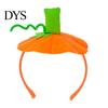 Легкий тыквенный ободок для волос на Хэллоуин, 3D обруч для детей, Ободок для переодевания, Подарок на вечеринку, Аксессуар для костюма на День благодарения, Косплей, Реквизит
