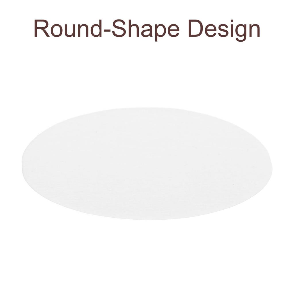 Uxcell 600-Pack 62mm Disposable Round Paper Coffee Filters, White, for Home and Office Pour-Over and Drip Coffee Makers