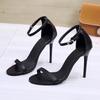 Stiletto Sandals Summer New Simple Round Toe Open Toe Bag Heel One Strap Anti-slip Wear-resistant High Heels
