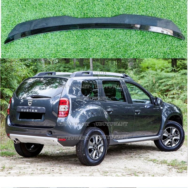 BGU1 Задний спойлер-губа на крышу Для Dacia Duster 2019- Вверх Спойлер на крышу Глянцевый черный Аксессуары Комплект обвеса Заводской стиль Заднее крыло автомобиля