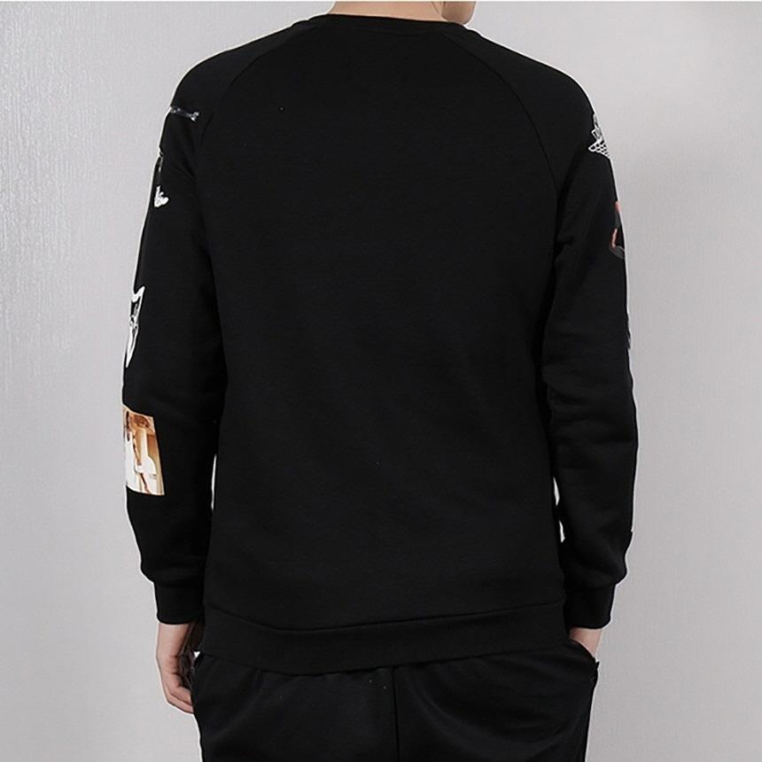 Jordan Printed Fleece Pullover Sport Casual Sweatshirt Men Tops Black CD5872-010
