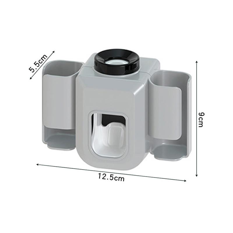 Настенный автоматический дозатор зубной пасты, держатель для зубной щетки, многофункциональный электрический держатель для зубной щетки, без удара для ванной комнаты