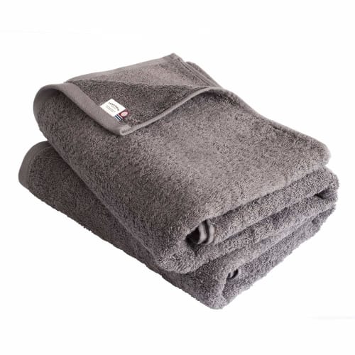 Transparan Imabari Bath Towels, Set of 2, Luxe, Made In Japan, Thick, Hotel-Grade, Absorbent, 100% Cotton (Cocoa Brown)