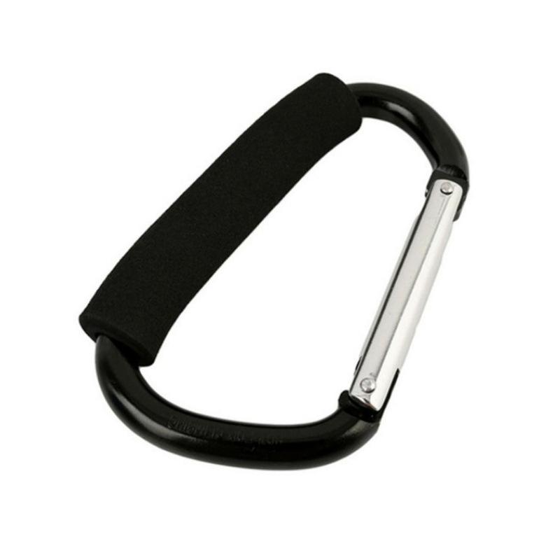 1 шт 13,5X7,1 см крючок для детской тележки из алюминиевого сплава, пряжка для скалолазания на открытом воздухе, многофункциональный D-образный крючок для тележки, крючки для сумок для покупок