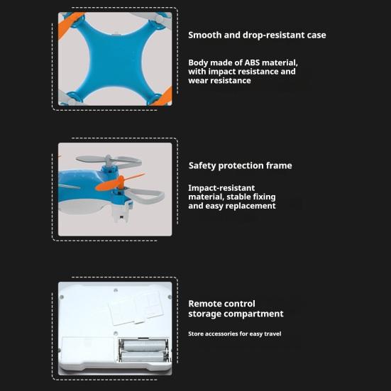 Mini Remote Control Drone Toy Easy Stunt Flights with 360 Degrees Flips Altitude Hold Indoor Outdoor Kids Adults Beginner-Friendly RC Quadcopter Toy