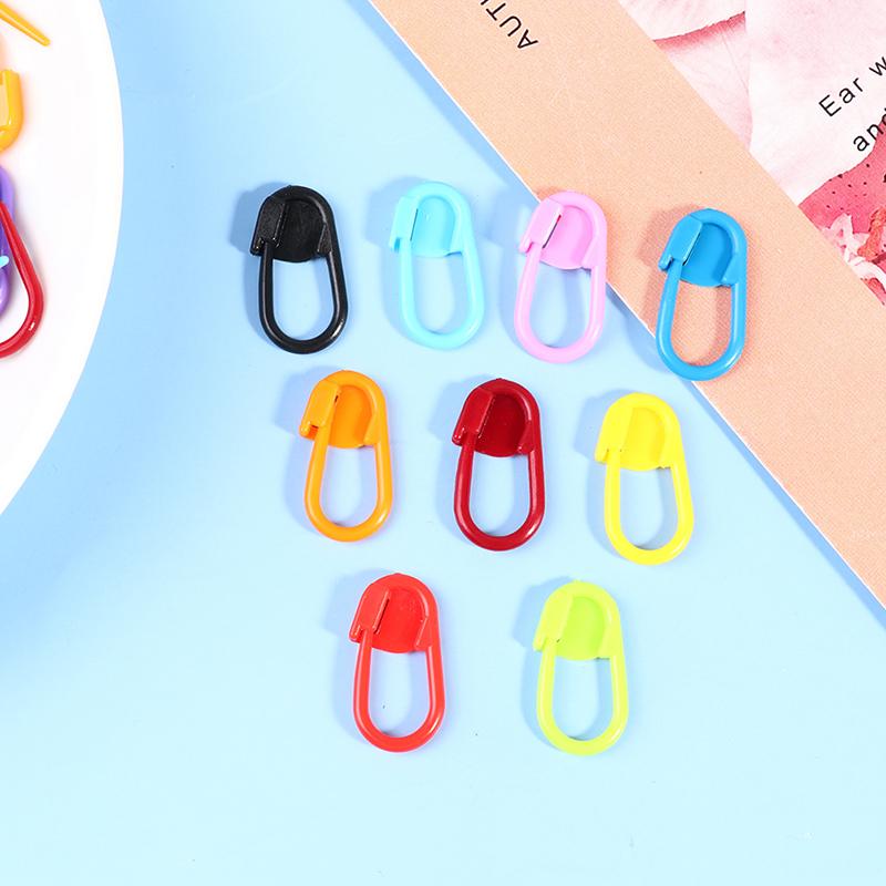 100 шт. маркер смешанного цвета, маленькая булавка, пластиковый вязальный крючок, инструмент для вязания