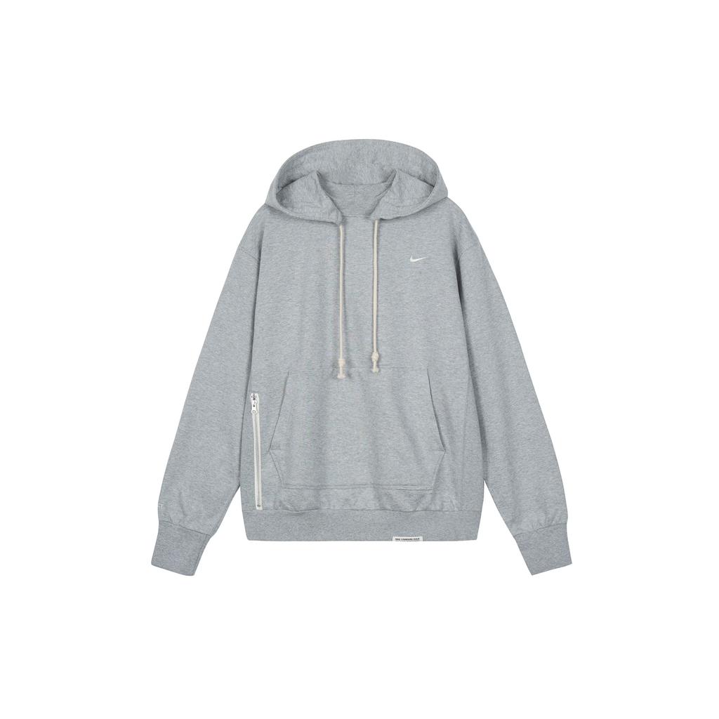 Nike Dri-Fit Standard Issue Толстовка с вышитым логотипом Пуловер с длинными рукавами Мужские топы Светло-серый DQ5819-063