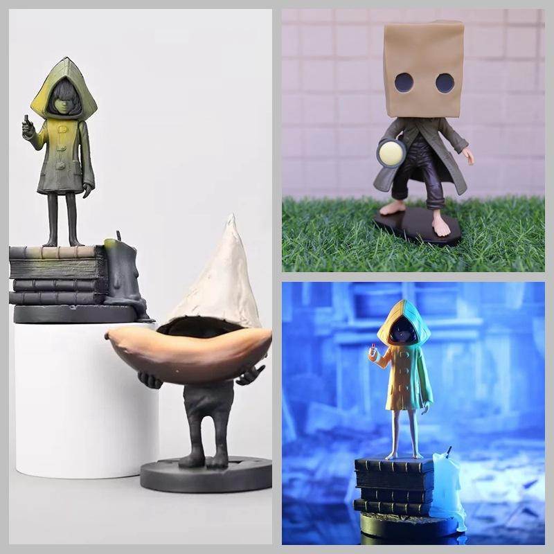 Хоррор-приключенческая игра Little Nightmares, Маленькая Шесть, Кошмар, Шесть в желтом дождевике Норма, Фигурка в коробке