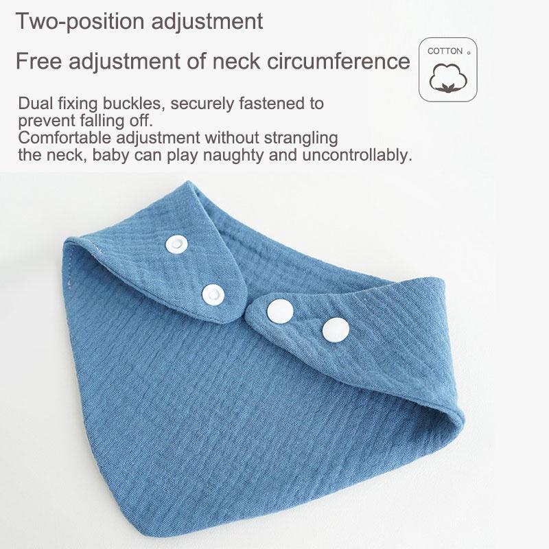 Твердые муслиновые детские нагрудники-банданы, слюнявчики, 100% хлопок для малышей, детей, унисекс, мальчиков и девочек