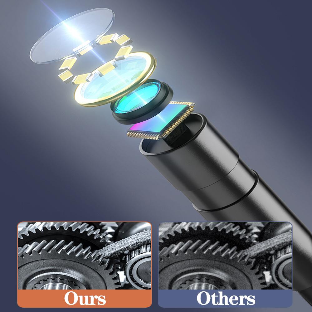 C30 1m/5m Cable 1920*1080P HD Car Diagnostic Tools IP67 Waterproof Industrial Endoscope 4.3inch IPS Screen 8mm Camera 20000mAh