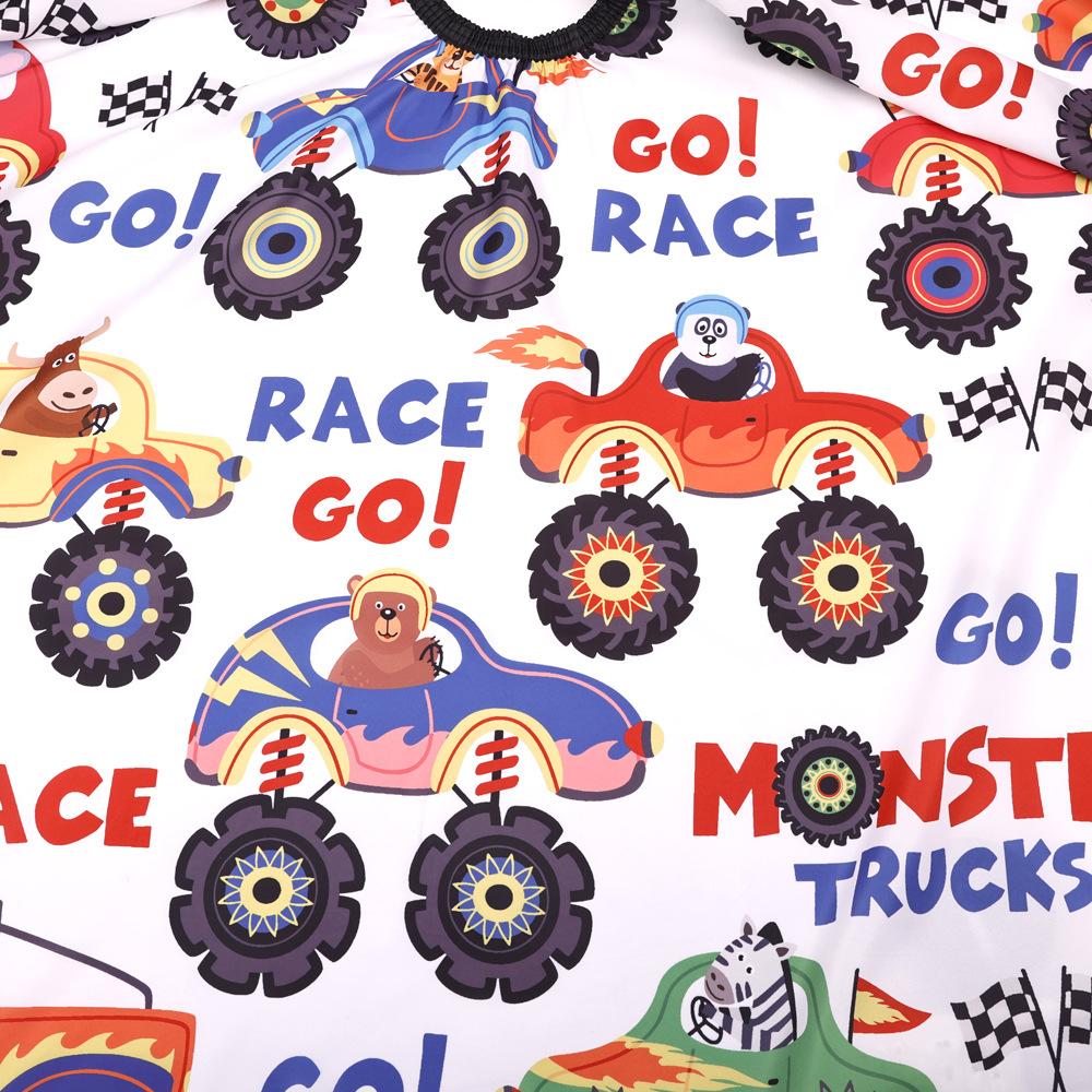 Милая детская накидка для парикмахера, профессиональный водонепроницаемый халат для стрижки, детская накидка для стрижки в стиле мультфильма