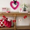 Yousheng Valentine's Day Heart Garland Door Banner Festive Party Decor for Wall Window Plastic Indoor Outdoor Decoration for Romantic Celebration