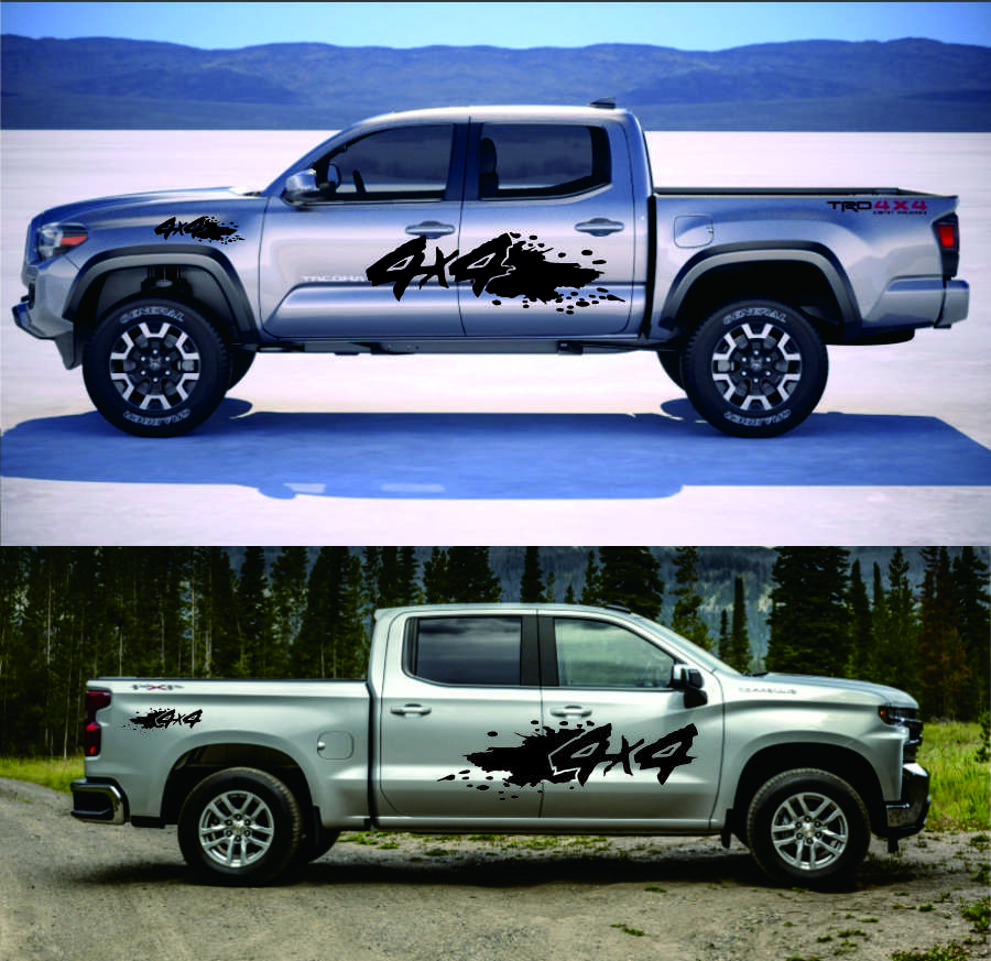 4Pc 4X4 Off Road Car Sticker for Ford Ranger Raptor F150
