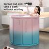 Круглая складная ванна для детей и взрослых, портативная ванна, СПА для ванной, удобное хранение, складное ведро для купания с крышкой