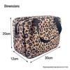 Косметичка большой вместимости с леопардовым принтом для женщин и мужчин – Портативная дорожная сумка для душа и органайзер для ванных принадлежностей