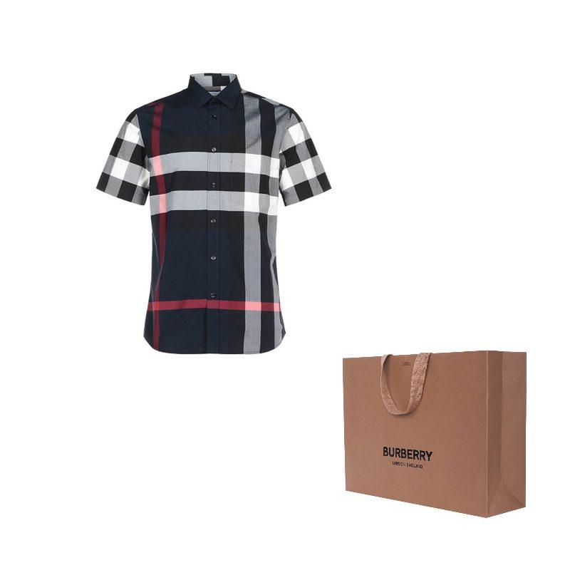 Burberry Рубашка Мужская Морской Синий 80208551