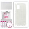 apgo Protective Skin Sticker for the Back+sides Compatible with Samsung Galaxy A31, Full Wrap Film, Foil, Vinyl - Pattern White Fabric