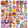 50pcs Halloween Pumpkin Monster Motorcycle Car Graffiti Sticker Trunk Water Cup DIY Sticker Decal