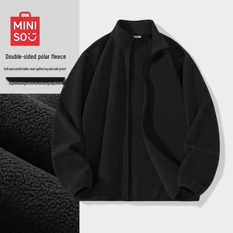 MINISO Мужская двусторонняя флисовая куртка на зиму