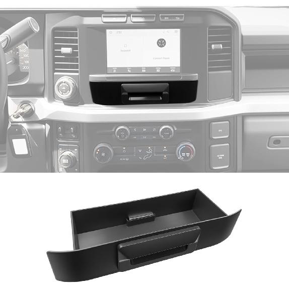 Console Organizer Tray Cup Holder Fits for -2025 Ford F150 & -2026 F250 F350 F450 F550 40/20/40 Jump Seat Center Console Storage Cup Holder ert for