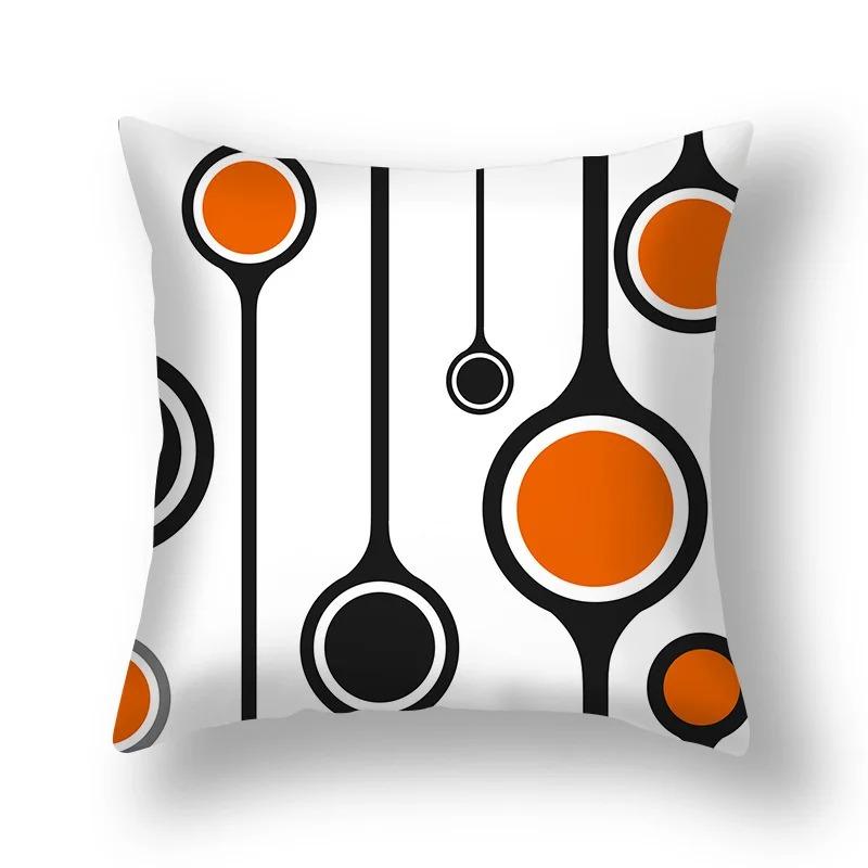 Геометрическая красная и черная волна декоративная наволочка для подушки украшения для автомобиля офис гостиная диван дома наволочка