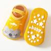 Cartoon Print Newborn Baby Socks Non Slip Cotton Toddler Floor Sock with Rubber Soles Casual Home Sock for 0-3 Years Old