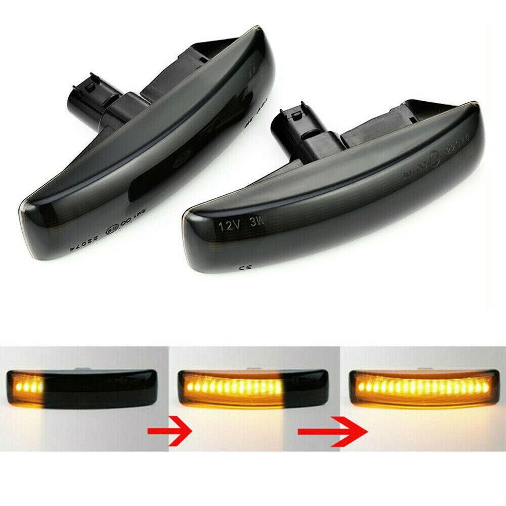 2X динамические светодиодные боковые габаритные фонари, плавный указатель поворота, боковой повторитель лампы, панельная лампа Land Rover