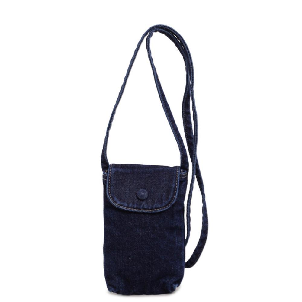 Street Style Denim Crossbody Bag Y2K Phone Purses Fashionable Canvas Bag Women&Men