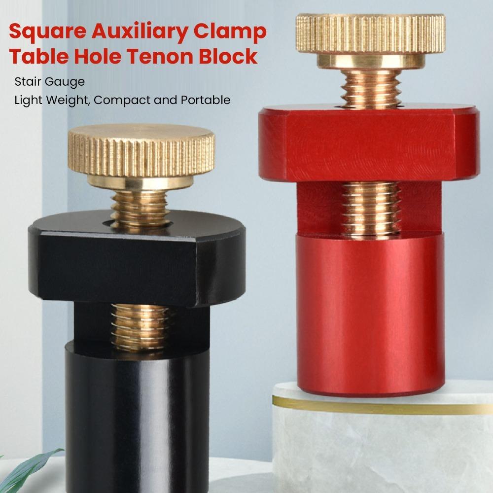 2 PCS Aluminum Alloy MFT Stops 3/4-Inch Auxiliary Clamp Workbench Accessories  for Woodworking