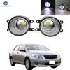 2 Pieces Car Fog Light LED Angel Eye DRL Daytime Running Lamp H11 High Bright  For Toyota Corolla Fielder AXIO 2007 2008 2009