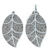 Длинные серебряные серьги-листья West Lake для женщин