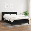 3126567 vidaXL Divan Bed with Mattress Black 140x200 Cm Fabric