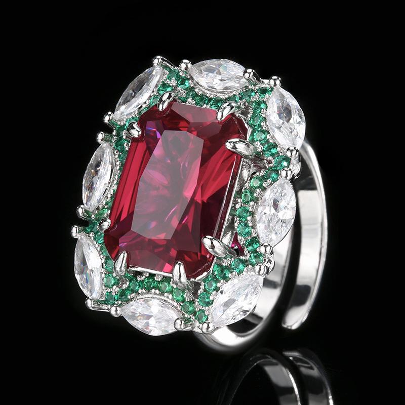 Комплект украшений Wind, рубиновое ожерелье, серьги-гвоздики, красный корунд изменит цвет, высококачественная легкая роскошная женская мода