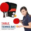 Table Tennis Racket 2 Rackets & 3 Balls Ping Pong Racket Professional Ping Pong Paddles Set with Bag for Beginners Training Game