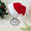 30 * 45cm Christmas Santa Hat Xmas Pink Long Plush Holiday Red Black Hat For Adults And Kids Unisex New Year Festive Supplies