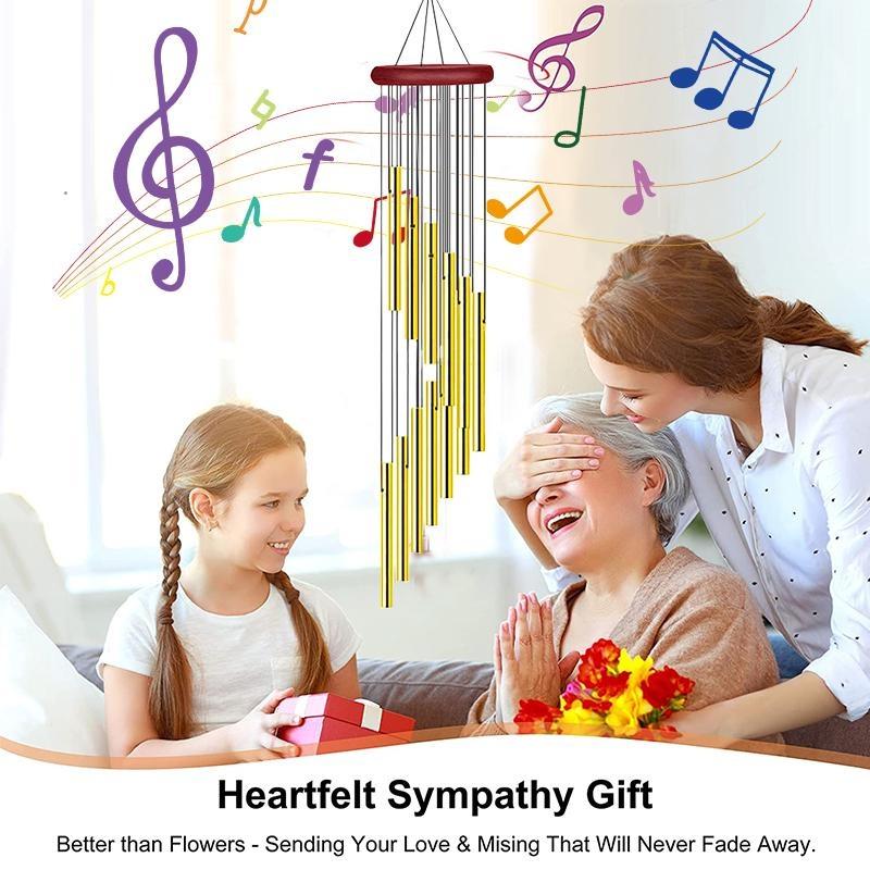 Сочувствие колокольчикам на открытом воздухе, подарочное украшение с колокольчиками для дома, патио, сада, улицы, женского дня, дня матери и подарков на день рождения