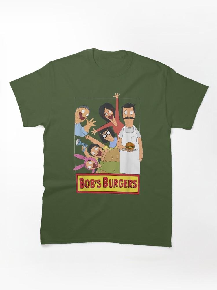 Bob's Burgers Bob's Burgers Family Shot & Teddy Logo Classic Unisex T-Shirt