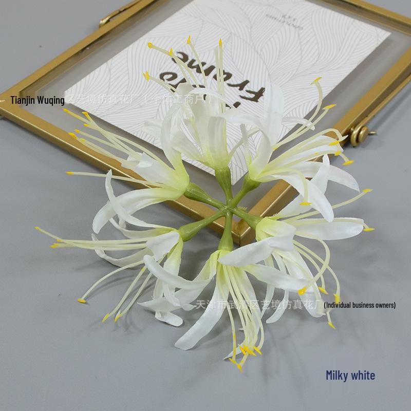 Lycoris Radiata and Zephyranthes Artificial Flower Arrangements for Indoor Decoration and Photography Props