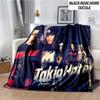 Модный художественный принт Tokio Hotel Рок-группа Плед Роскошная простыня для спальни Наружное путешествие Кемпинг Пикник Дневной перерыв Теплое покрывало Плед
