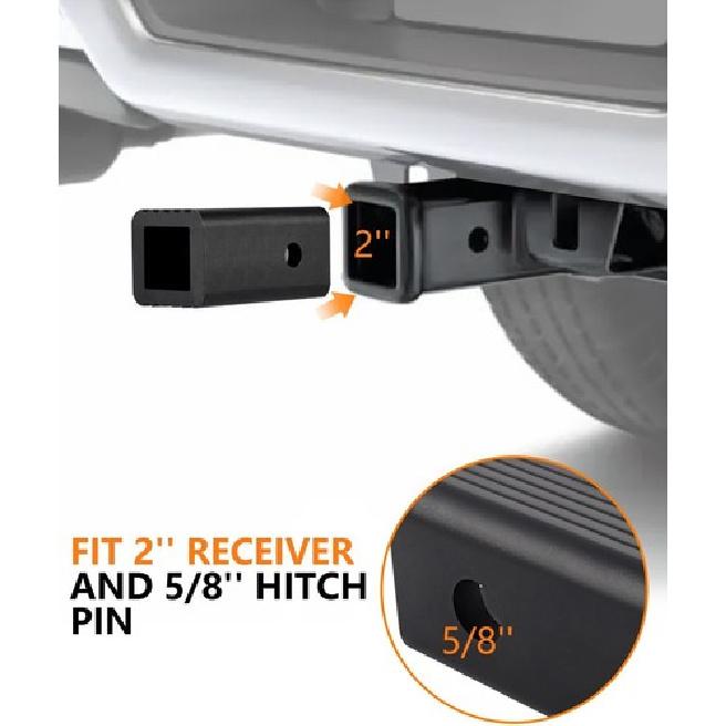 2'' to 1-1/4'' Receiver Hitch Adapter ert Sleeve Mount Adapter  2'' to 1.25''