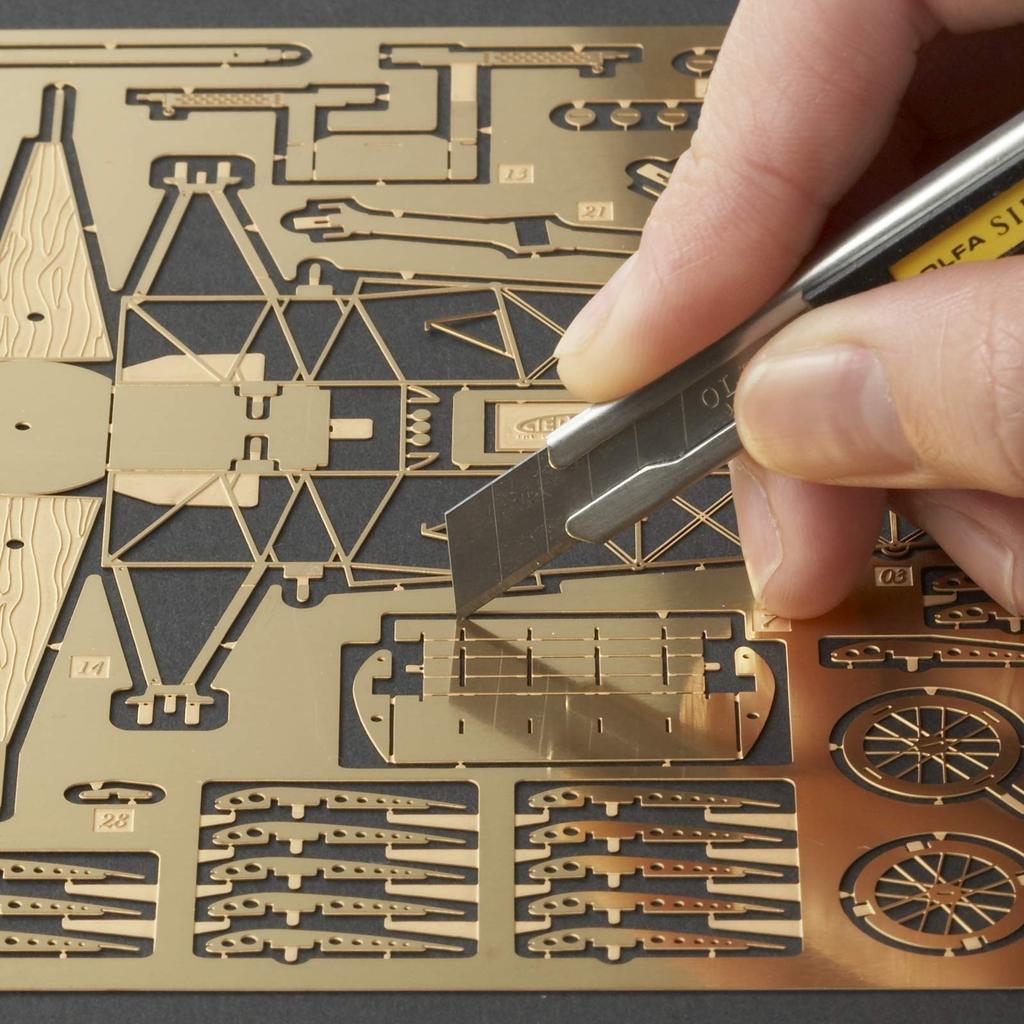 Aerobase A001 Серия Микро Музей 1/48 Fokker Dr.1 Красный Барон Истребитель ПМВ Модель из травлёной латуни