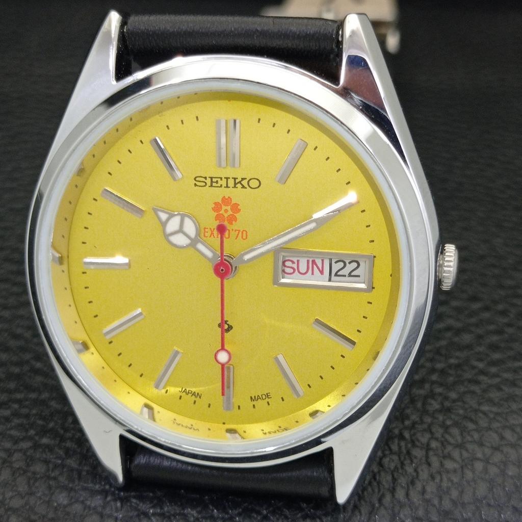 VINTAGE SEIKO EXPO 70 AUTOMATIC 6309A REFURBISHED JAPAN MENS WATCH a441908-1