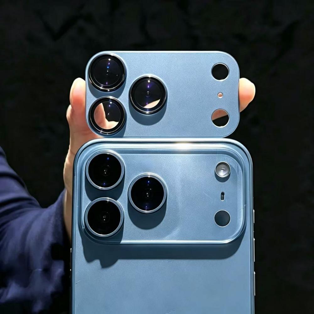 НОВЫЙ Чехол-защита объектива из цветного алюминиевого сплава для IPhone 18 17 Pro Max, ударопрочное закаленное стекло 9H, полный защитный чехол для экрана камеры