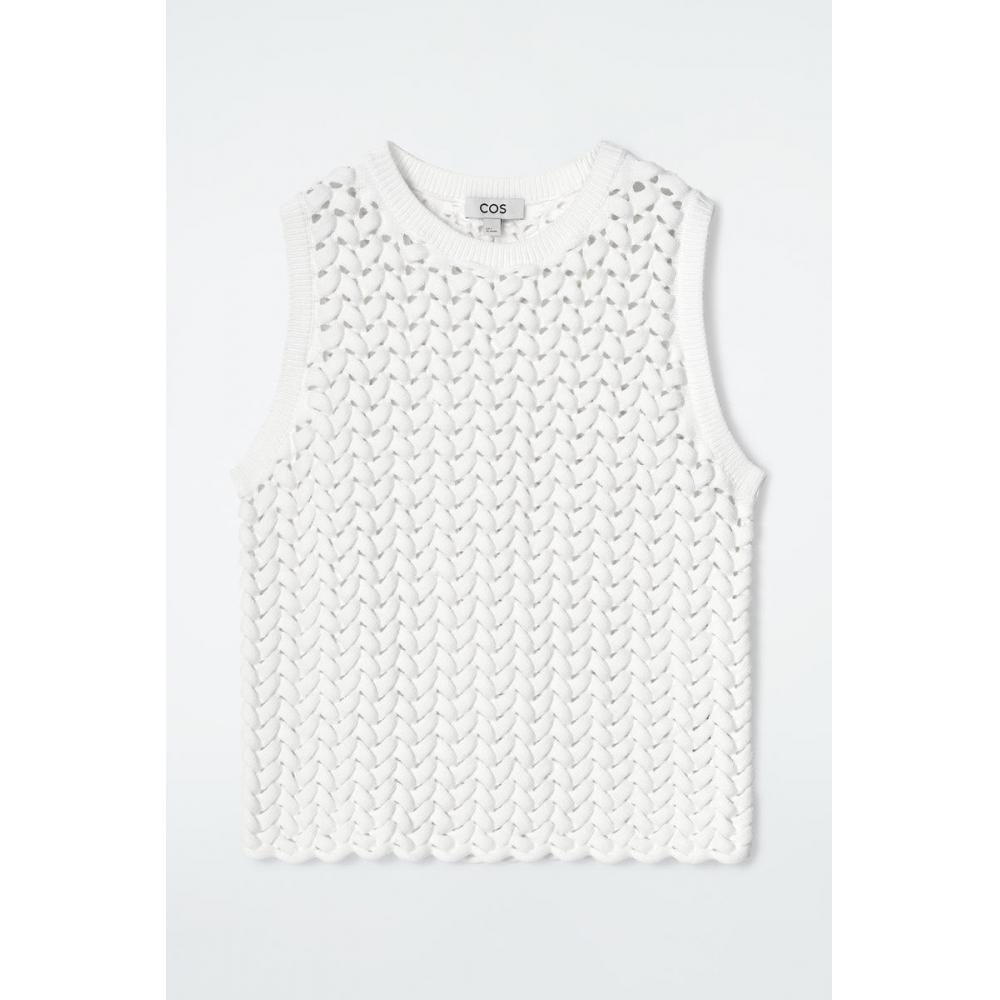 COS Жилет японской ажурной вязки
