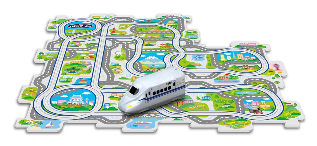 Masudaya Corporation Panel World Shinkansen N700S Train Toy with Rail Battery Ages 3 and Running! Set, Operated, Up, 480-1751