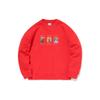 Li Ning Cartoon Print Pullover Long Sleeve Sweatshirt Men Sweatshirt Red AWDR021-2