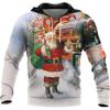 Christmas 3d Printed Sweater Autumn Santa Claus Fashion Shirts For Men Holiday Clothing Hoodies Men Clothing Streetwear