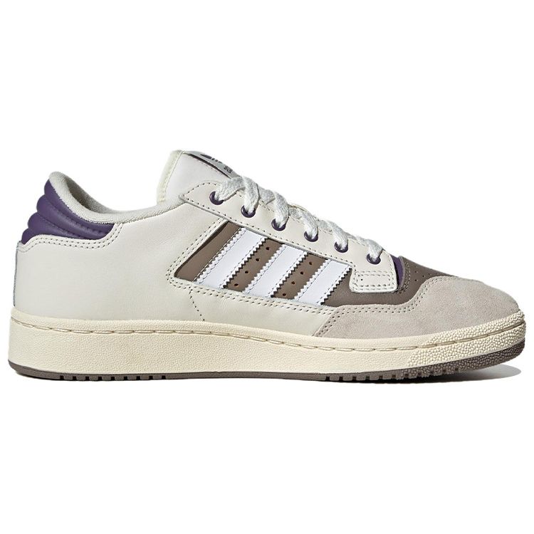 Adidas Originals Centennial 85 Leather Suede Low-Top Sneakers Unisex Sneakers White Purple Gray IE2369